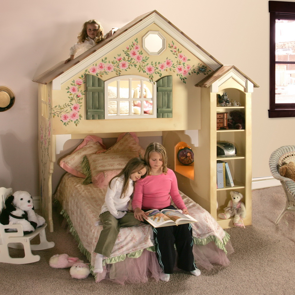 Dollhouse Loft Bed Themed Beds By, How To Build A Dollhouse Bunk Bed