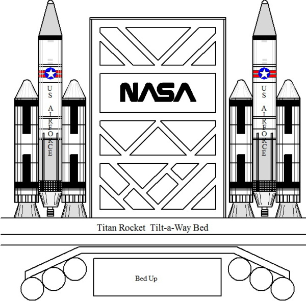 Titan Rocket Ship Bed - Tilt-A-Way (Murphy)