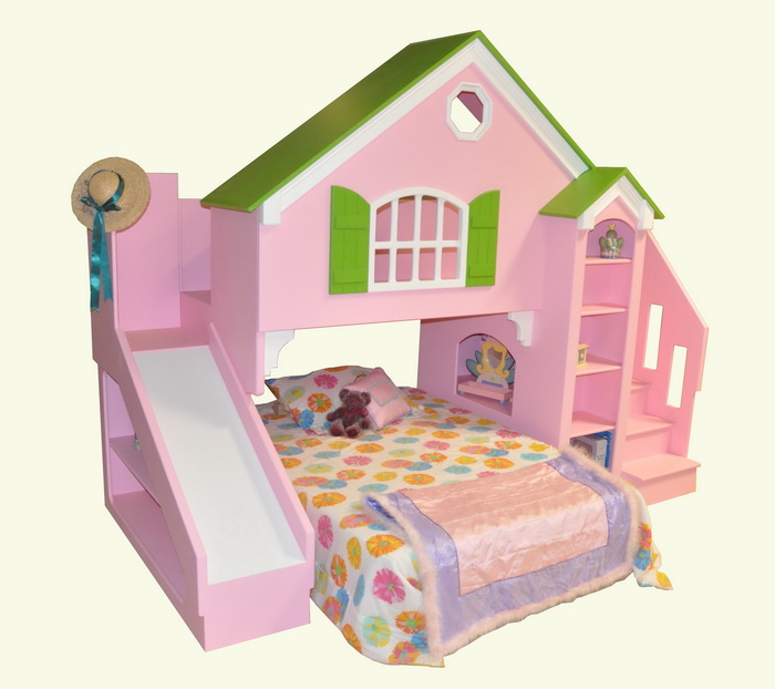 doll house with slide