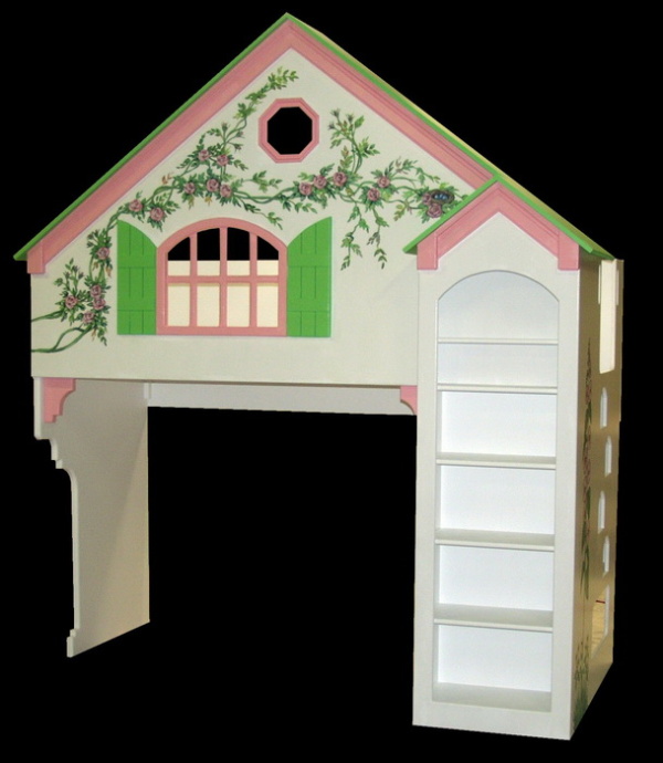 Dollhouse Bunk Bed - Snowbird Colors- Hand Painted