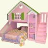 Dollhouse Loft Bed Themed Beds By, Tradewins Dollhouse Bunk Bed