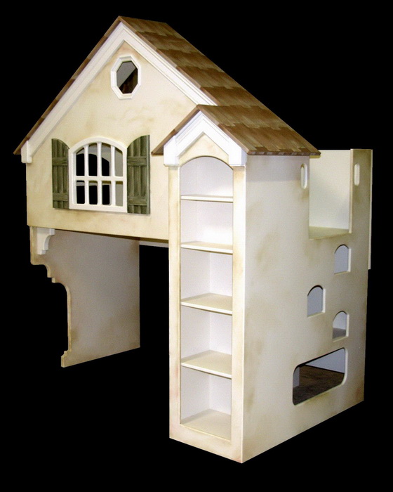 Dollhouse Loft Bed Themed Beds By, Tradewinds Dollhouse Bunk Bed