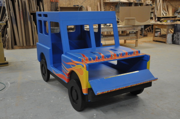 Flame Jeep Bed