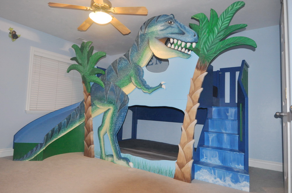 T-Rex Dinosaur Bunk Bed / Loft Bed 