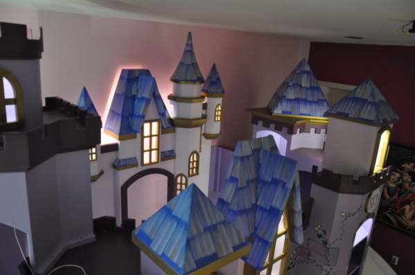 Amaya Castle View of the Loft Towers w' LED Highlights