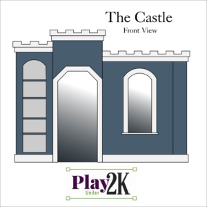 Indoor Castle Playhouse, Kids Playhouse, Under Two Thousand Dollars, Reversible Shelves