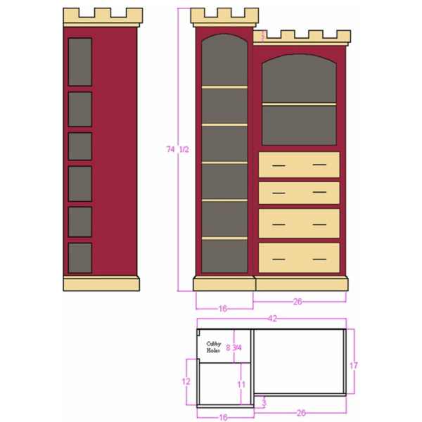 Stirling Castle Dresser Plans