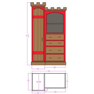 Warwick Castle Dresser Plans