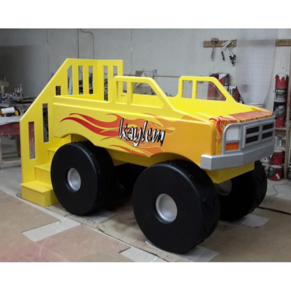 Yellow Monster Truck Bed