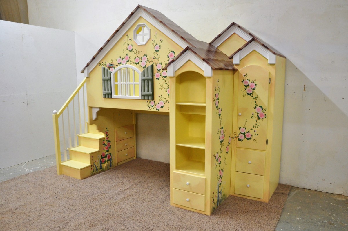Dollhouse Loft Bed Themed Beds By, Dollhouse Bed Frame